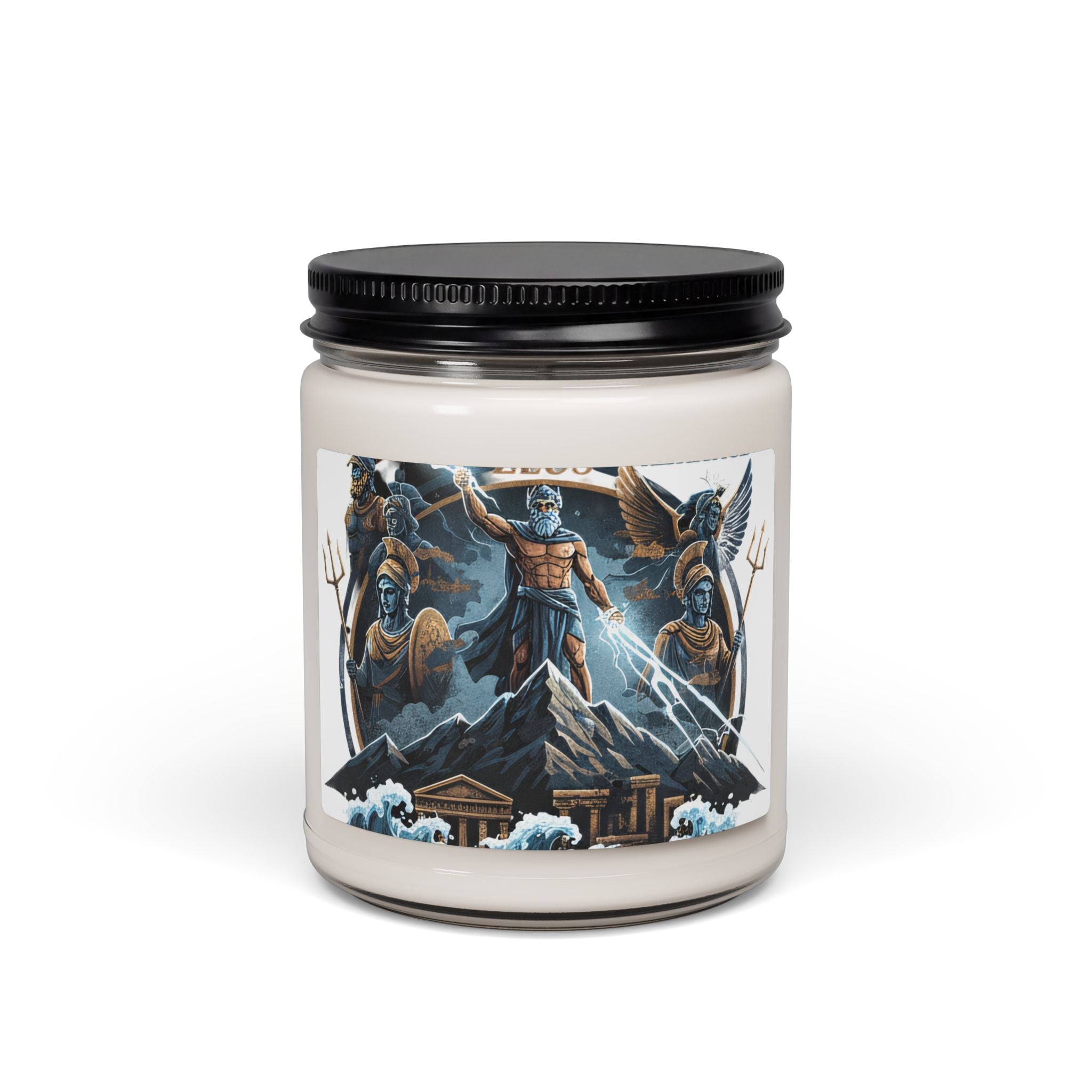 Zeus Lightning Scented Soy Candle — 9oz Mythic Musk