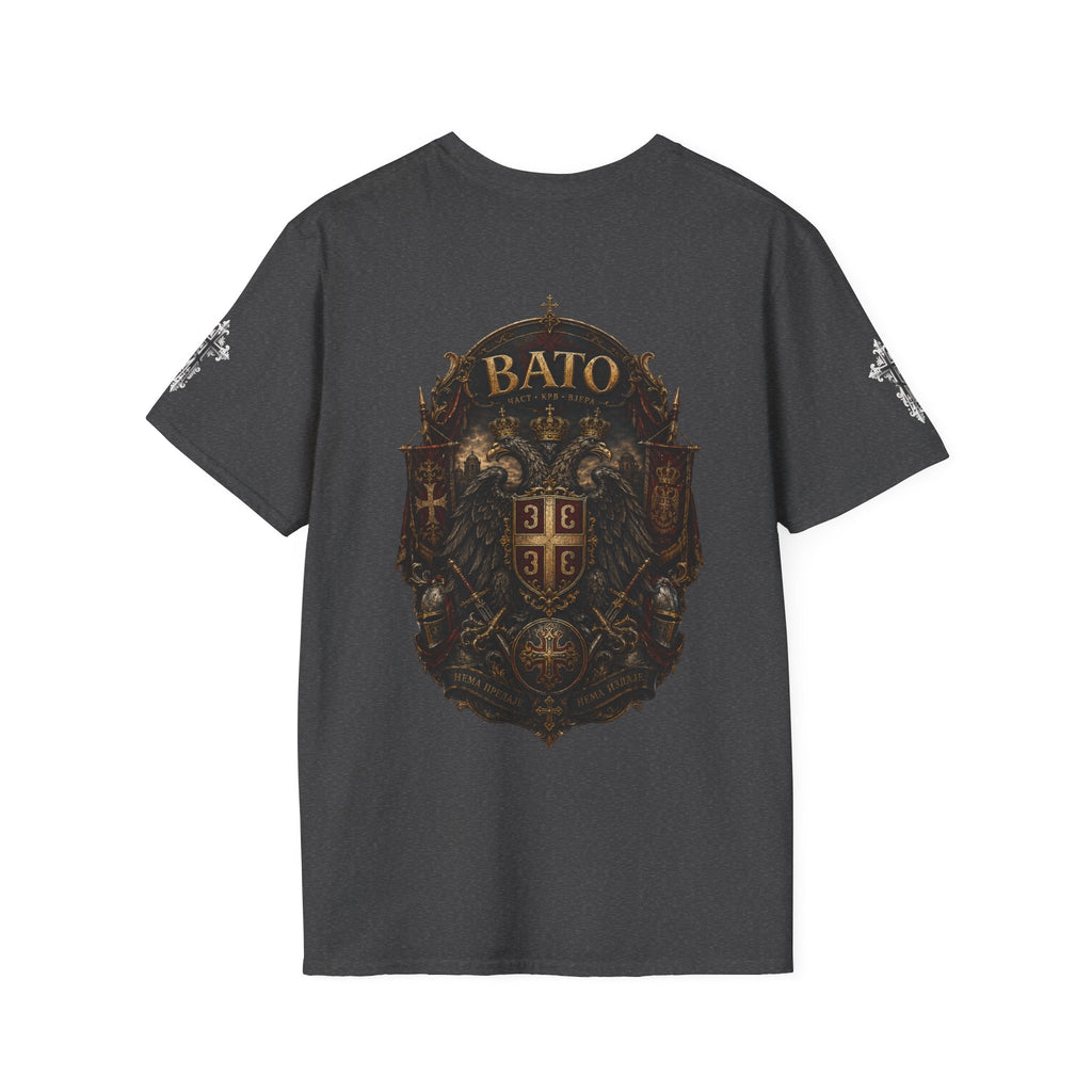 BATO Crest T‑Shirt — Vintage Heraldic Shield Graphic Tee