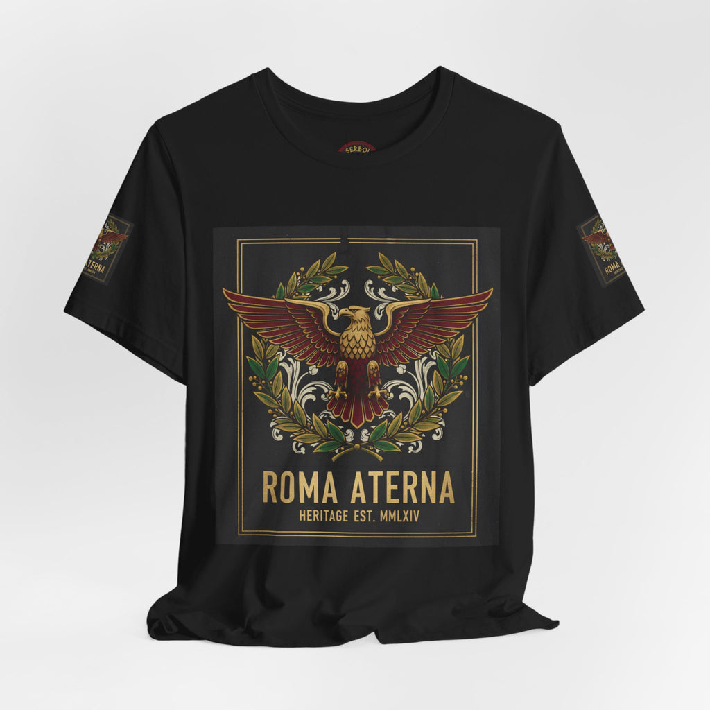 Roma Aeterna Eagle Tee – Vintage Roman Heritage Graphic T-Shirt