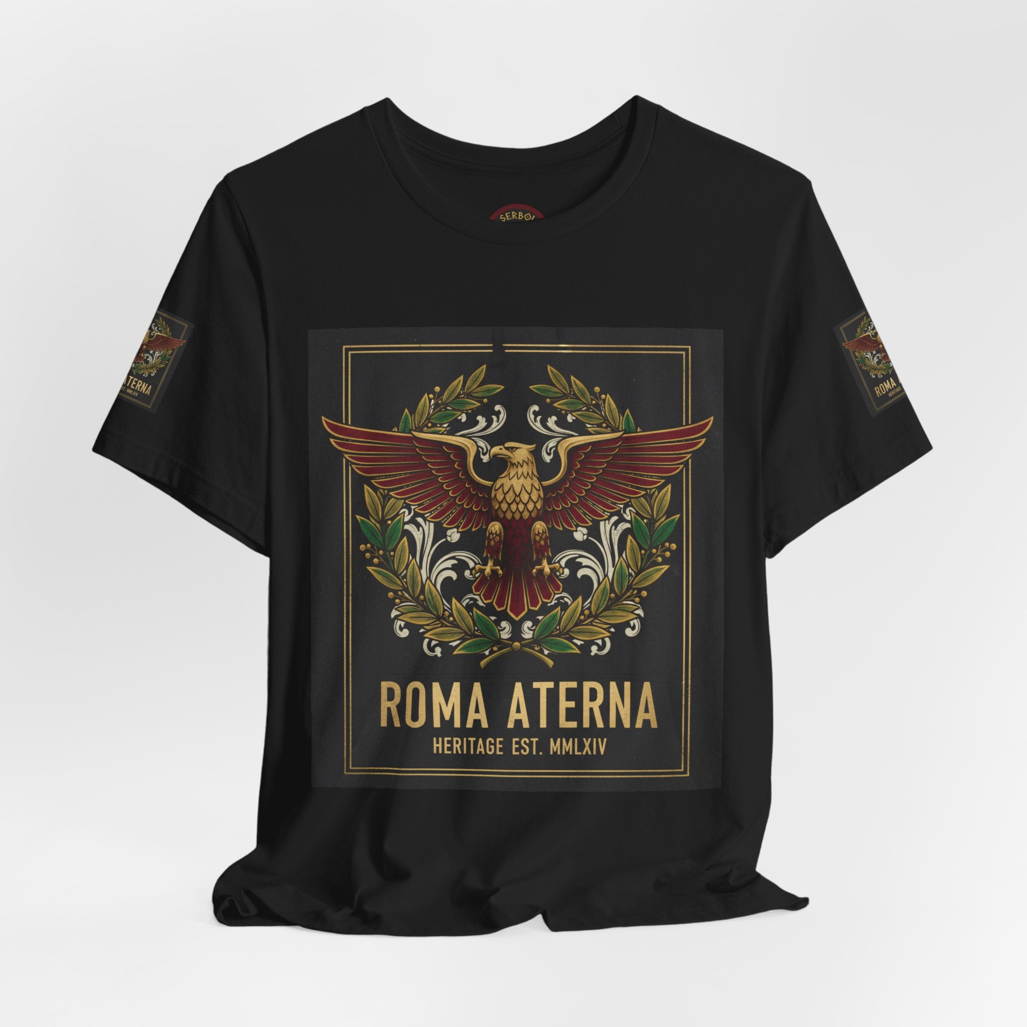 Roma Aeterna Eagle Tee – Vintage Roman Heritage Graphic T-Shirt