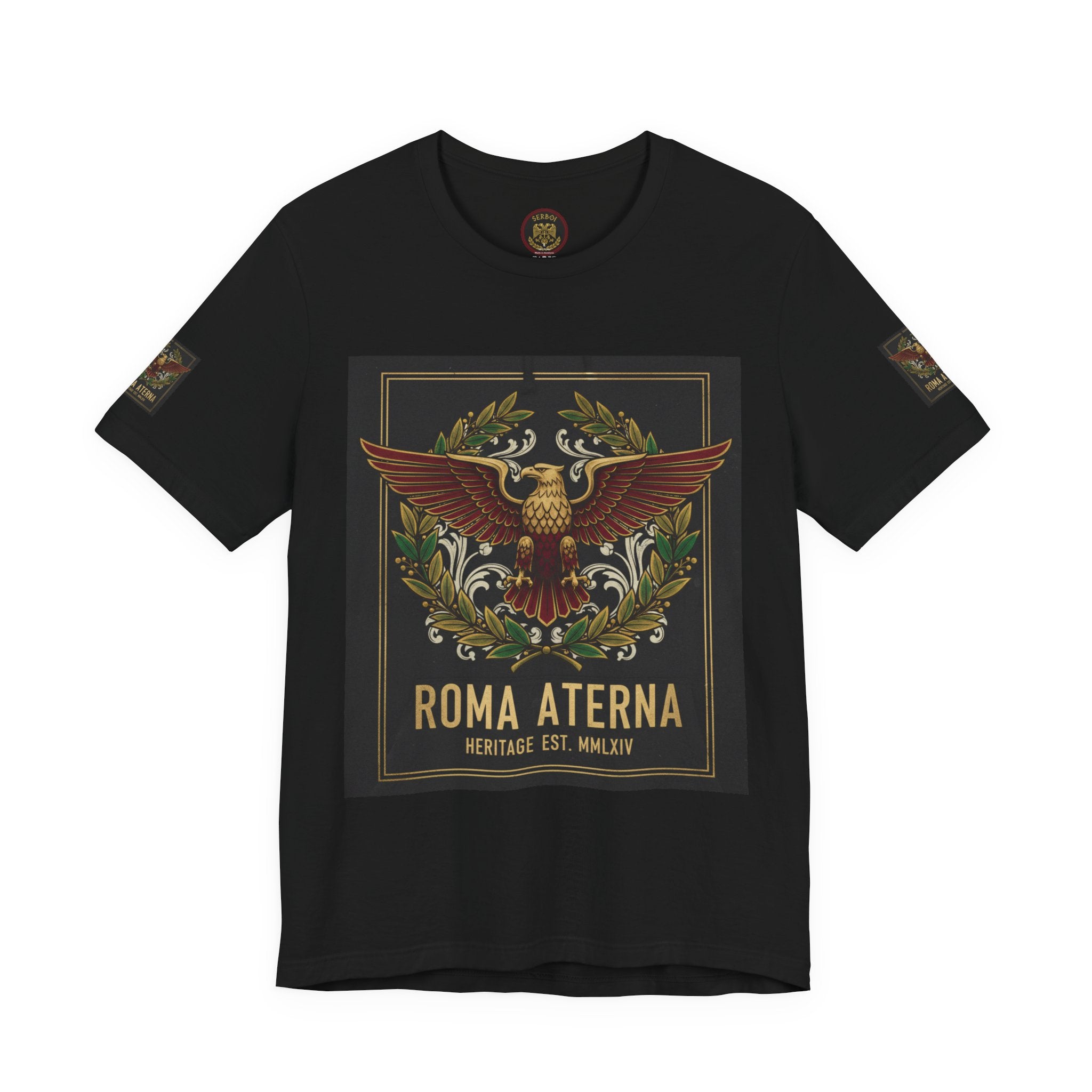 Roma Aeterna Eagle Tee – Vintage Roman Heritage Graphic T-Shirt