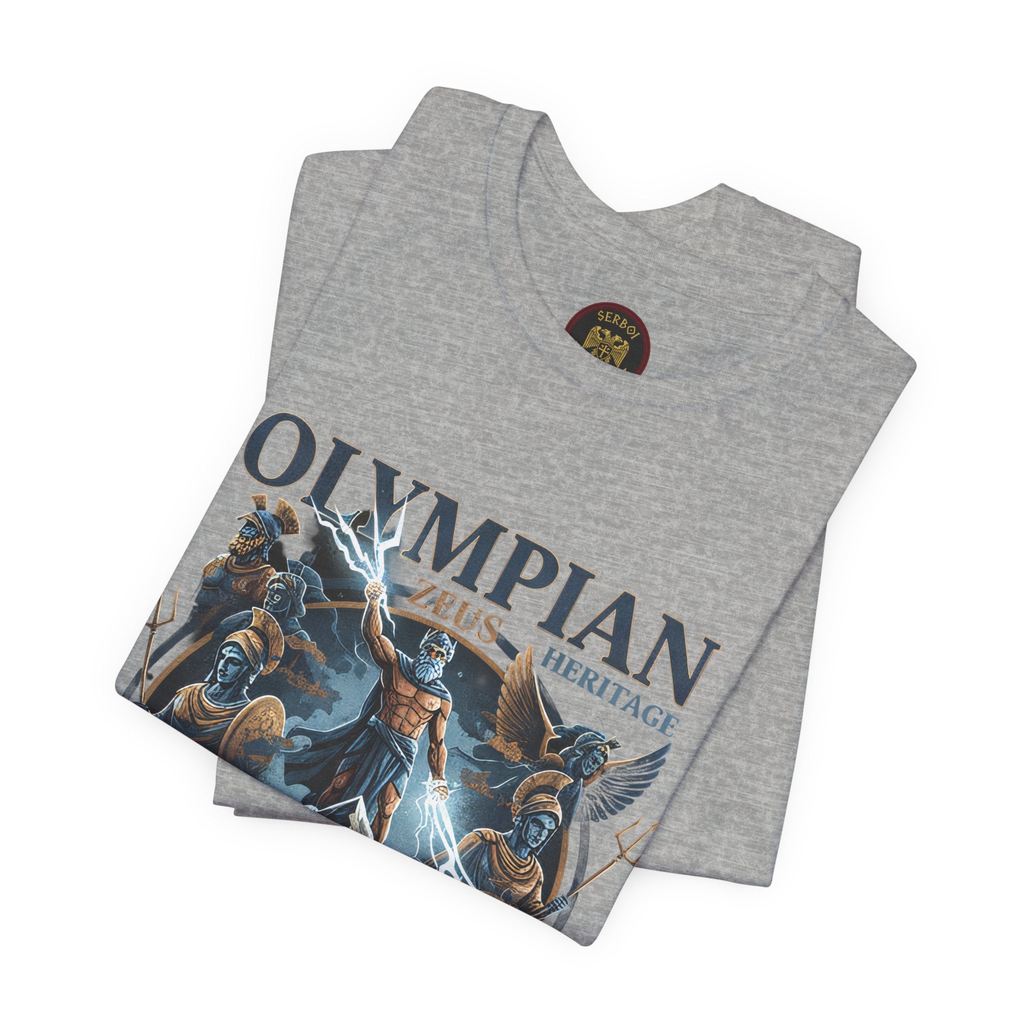 Olympian Zeus Heritage Tee — Mythology Graphic T-Shirt
