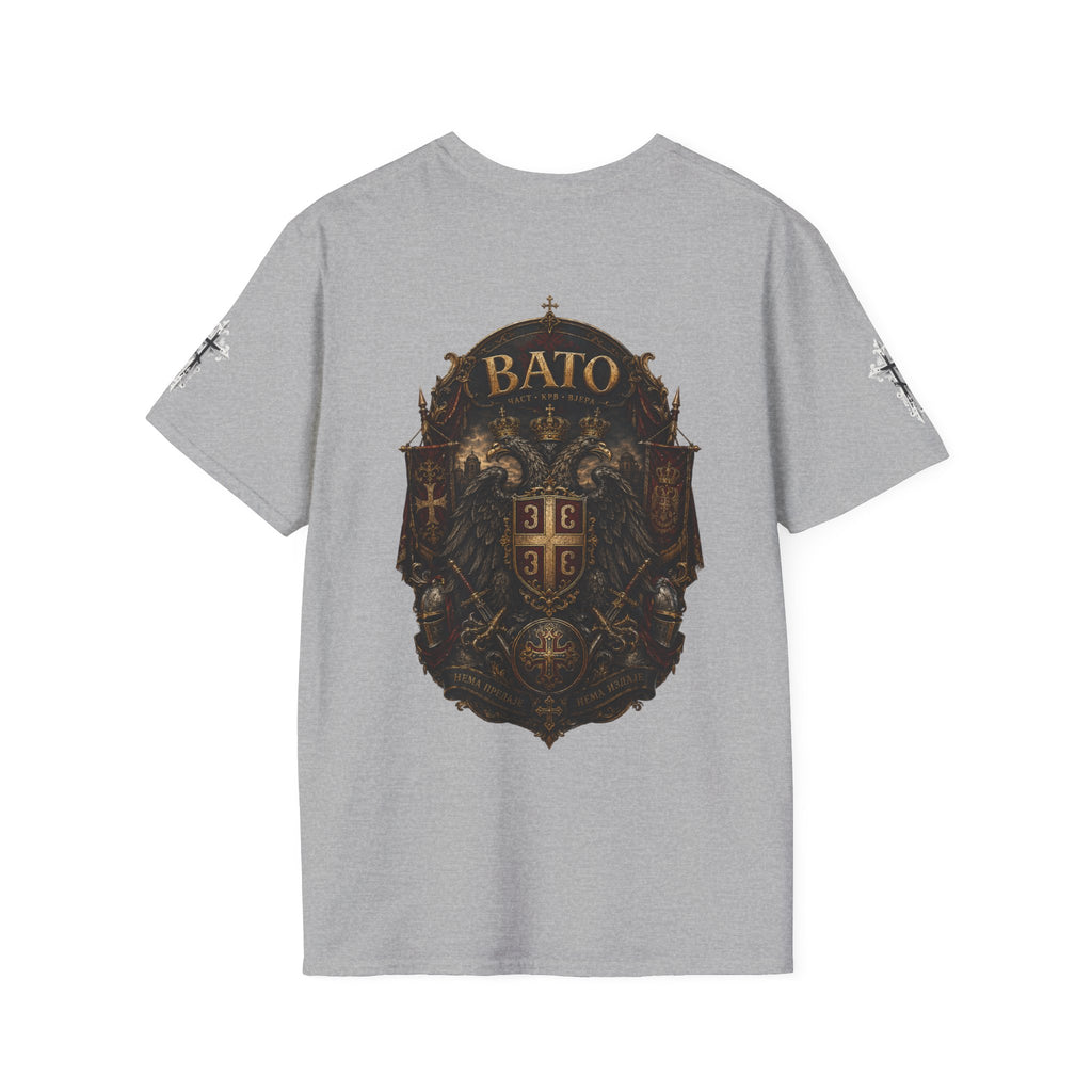 BATO Crest T‑Shirt — Vintage Heraldic Shield Graphic Tee