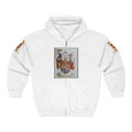 Full-Zip Hoodie with Serbian Historical Coat of Arms & Cyrillic Hero Design