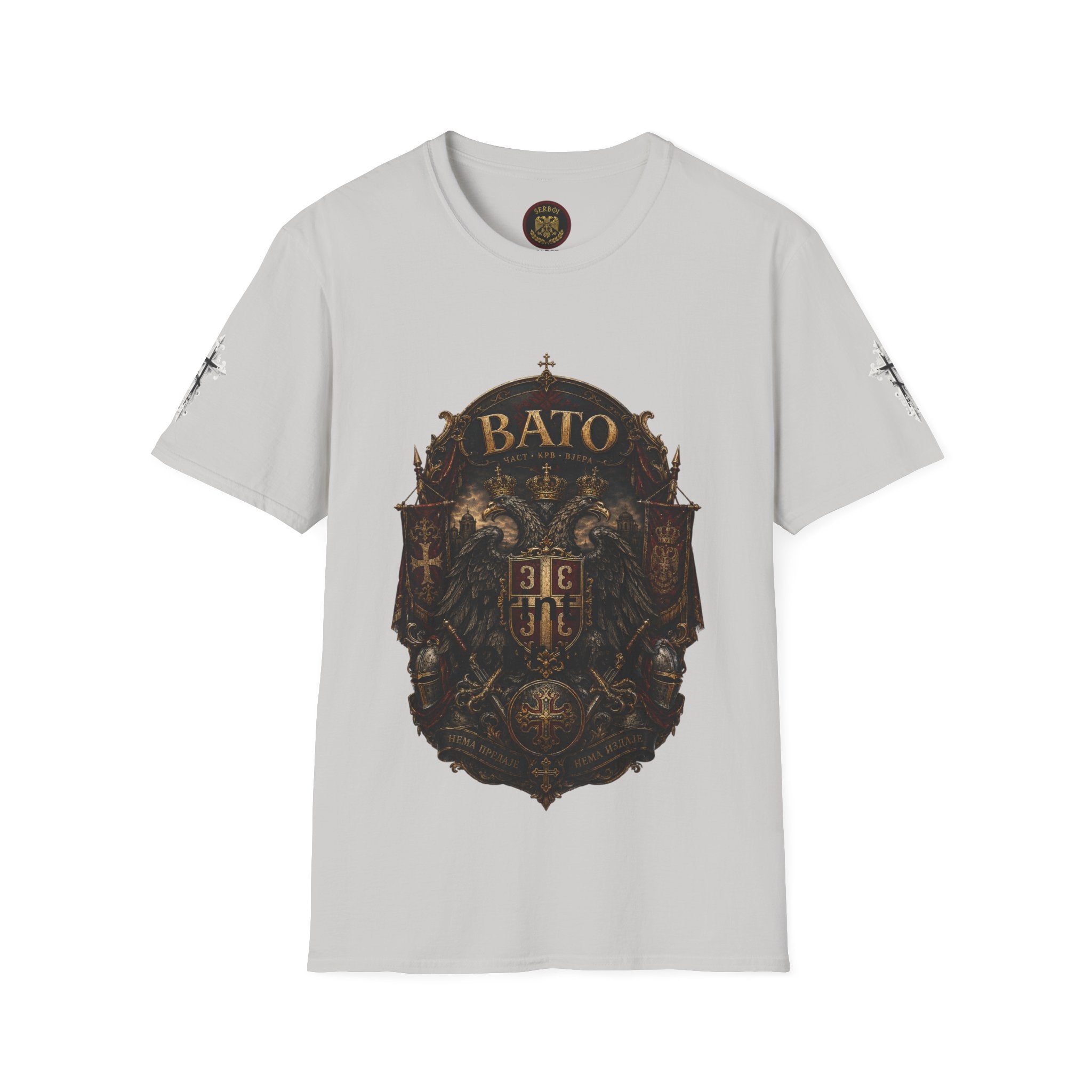 BATO Crest T‑Shirt — Vintage Heraldic Shield Graphic Tee