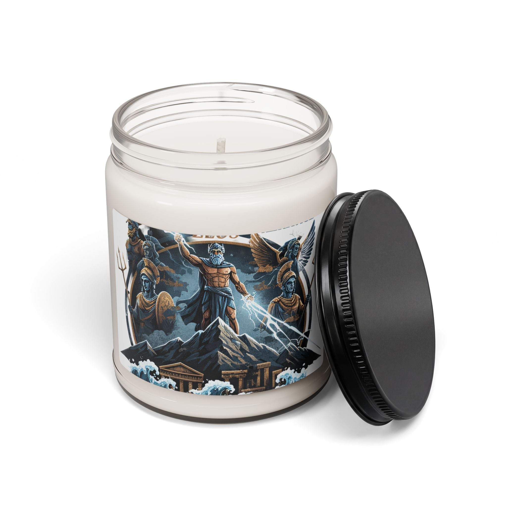 Zeus Lightning Scented Soy Candle — 9oz Mythic Musk