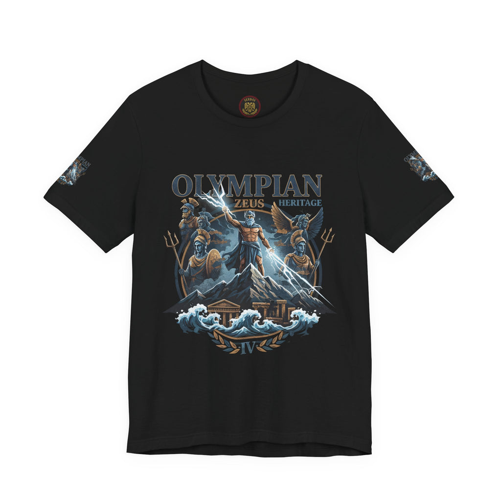 Olympian Zeus Heritage Tee — Mythology Graphic T-Shirt