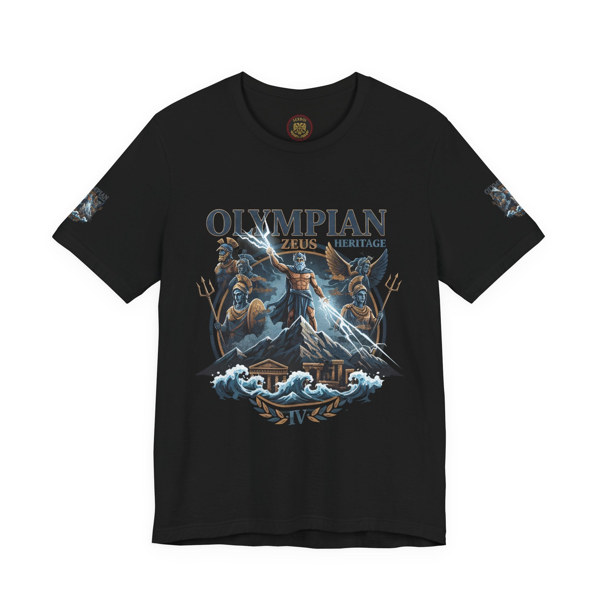 Olympian Zeus Heritage Tee — Mythology Graphic T-Shirt