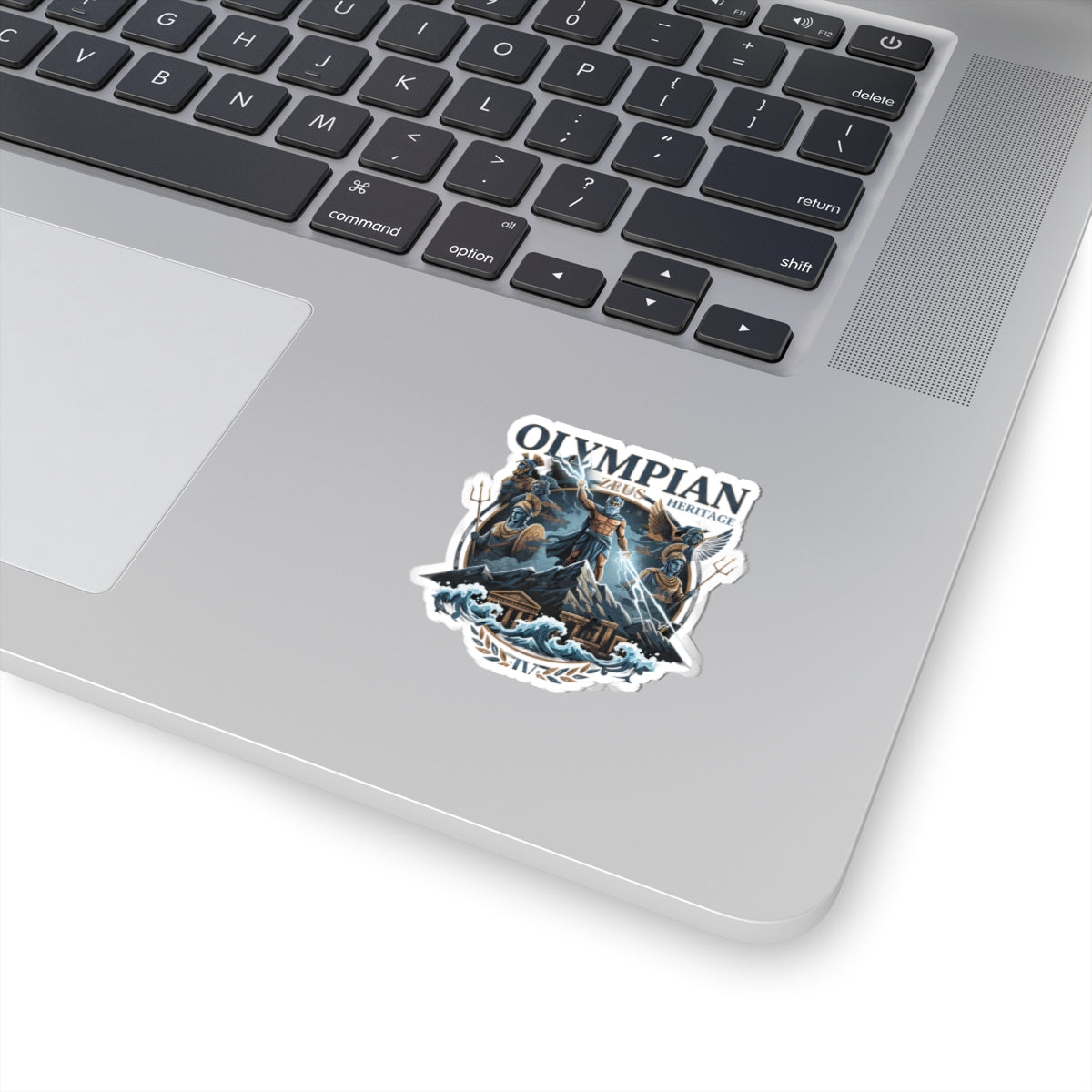 Olympian Heritage Zeus Sticker — Mythology Laptop Decal