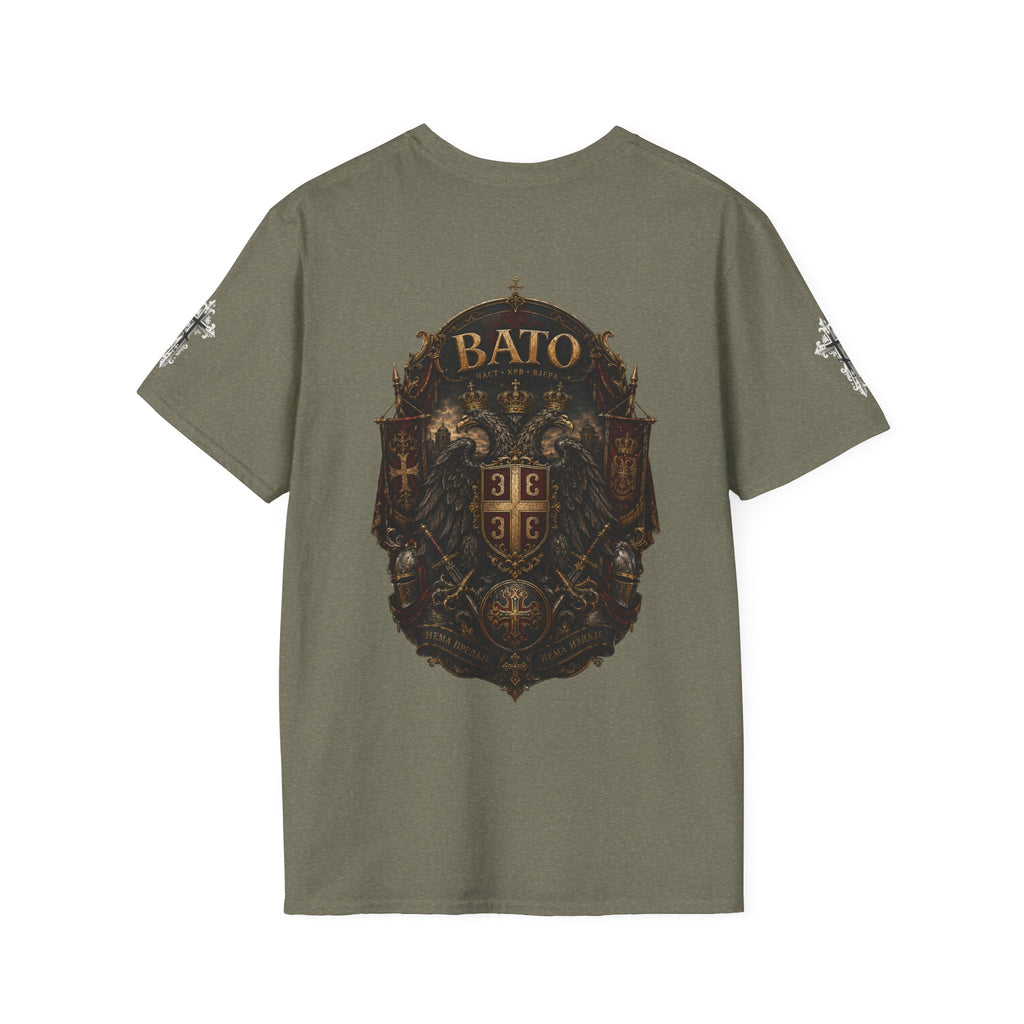BATO Crest T‑Shirt — Vintage Heraldic Shield Graphic Tee