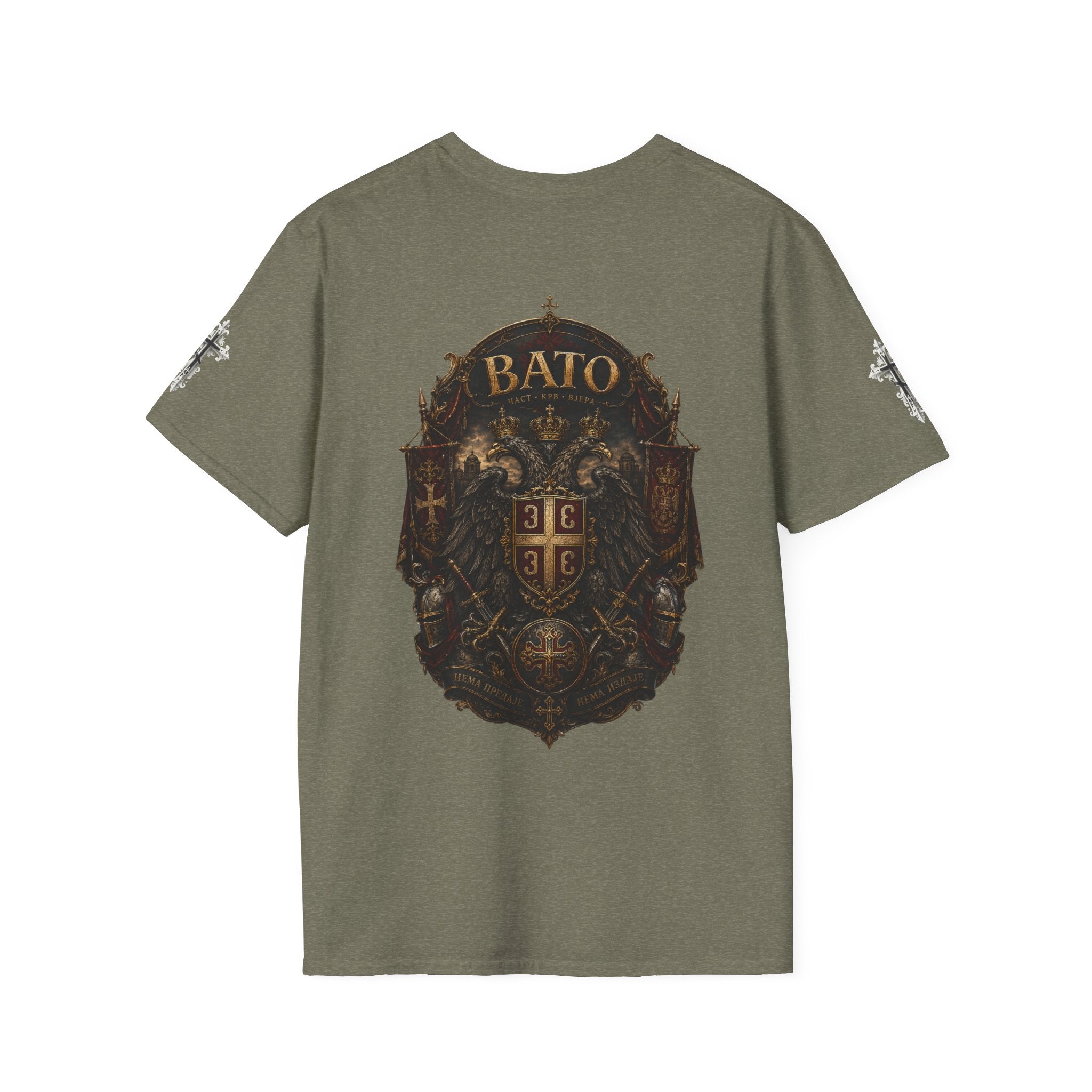 BATO Crest T‑Shirt — Vintage Heraldic Shield Graphic Tee