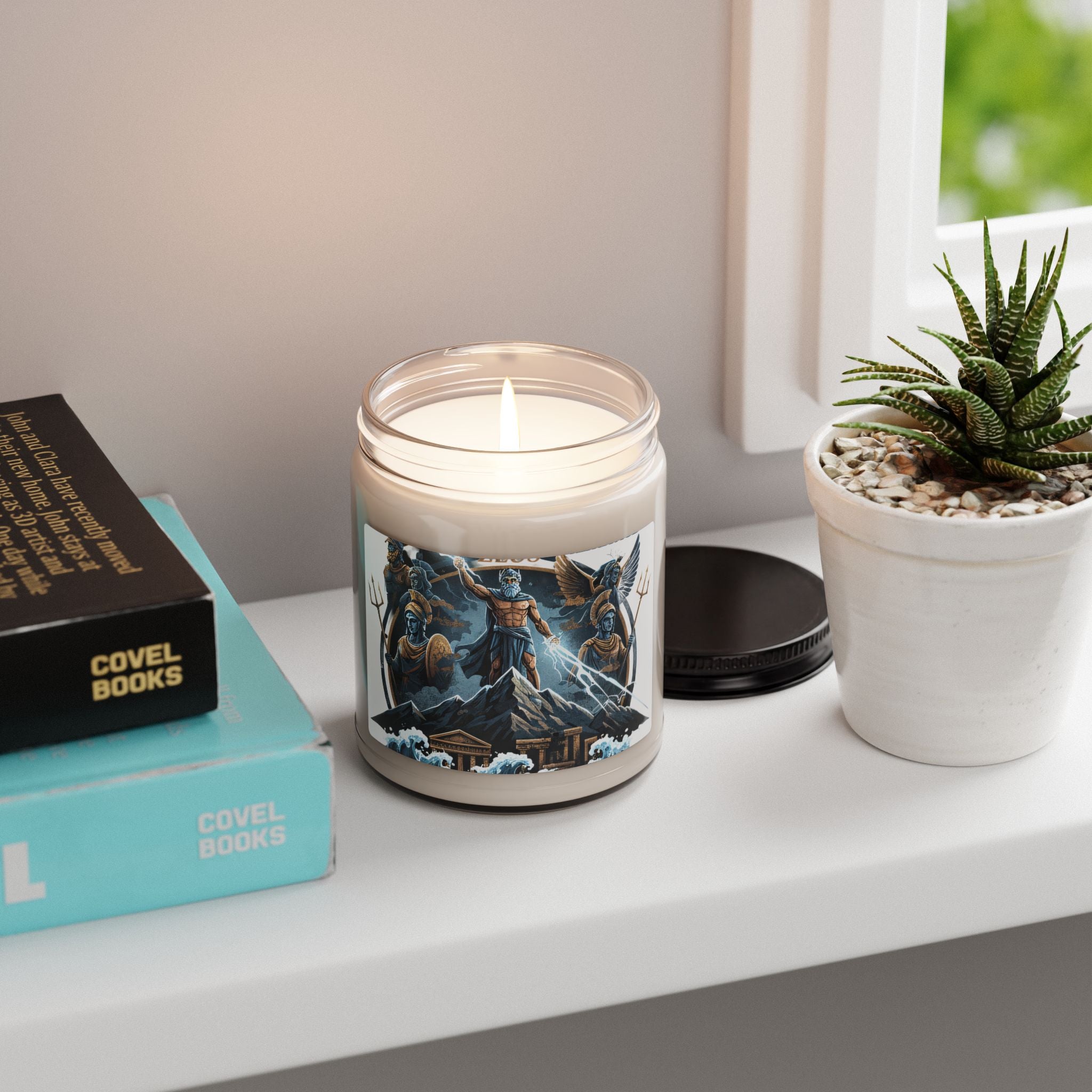 Zeus Lightning Scented Soy Candle — 9oz Mythic Musk
