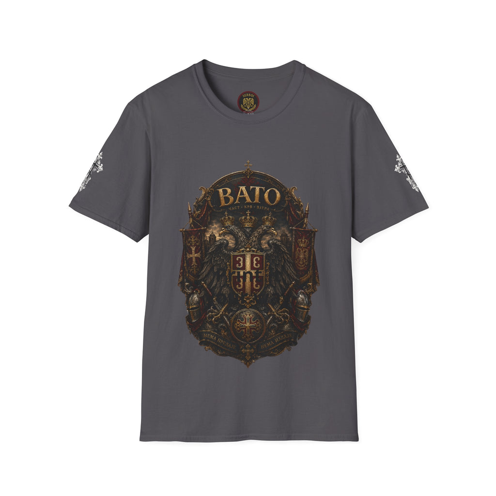 BATO Crest T‑Shirt — Vintage Heraldic Shield Graphic Tee