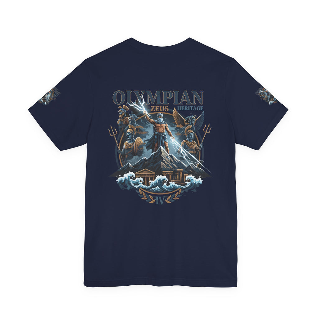 Olympian Zeus Heritage Tee — Mythology Graphic T-Shirt