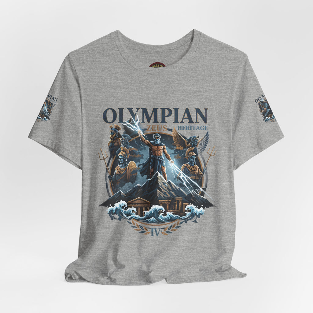 Olympian Zeus Heritage Tee — Mythology Graphic T-Shirt