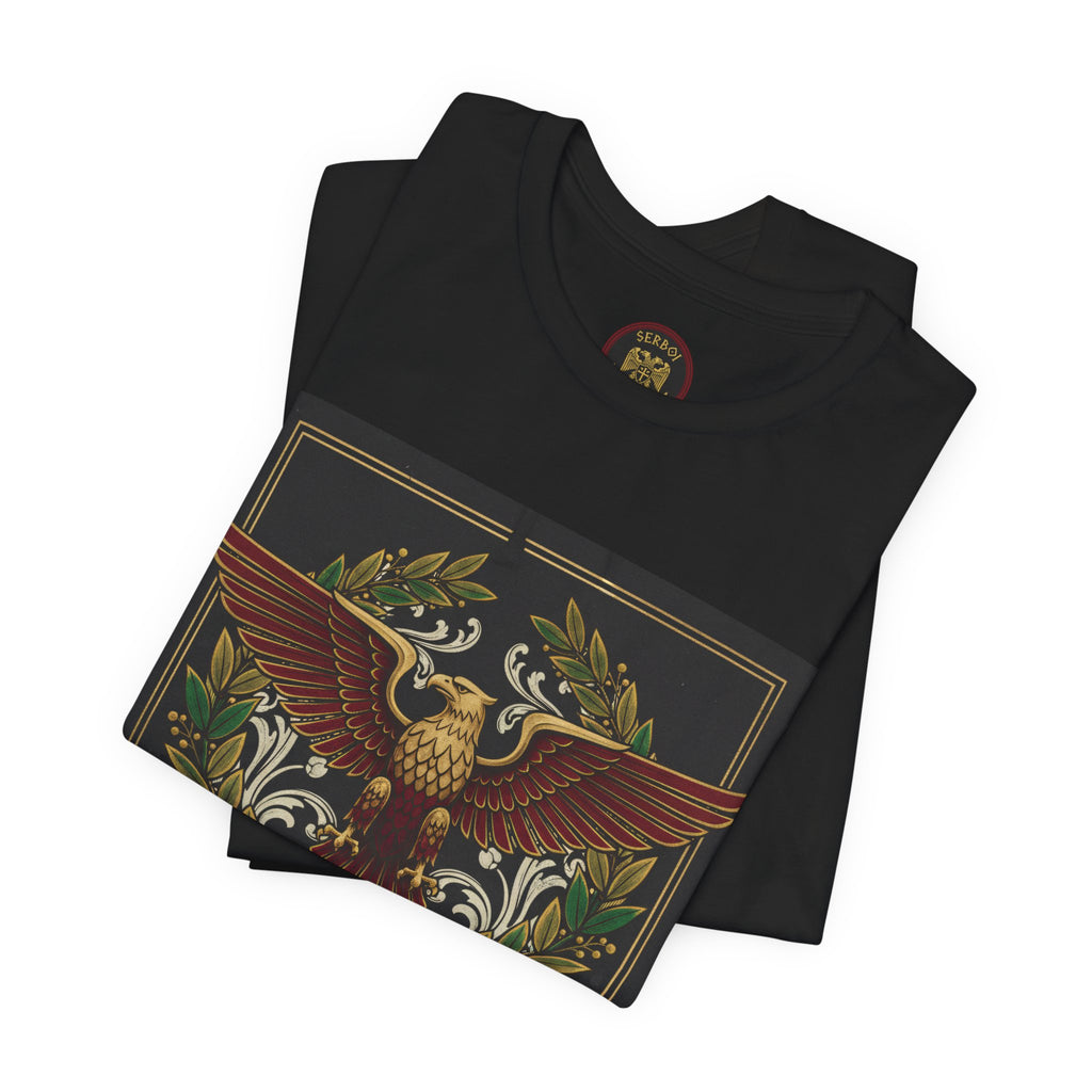 Roma Aeterna Eagle Tee – Vintage Roman Heritage Graphic T-Shirt