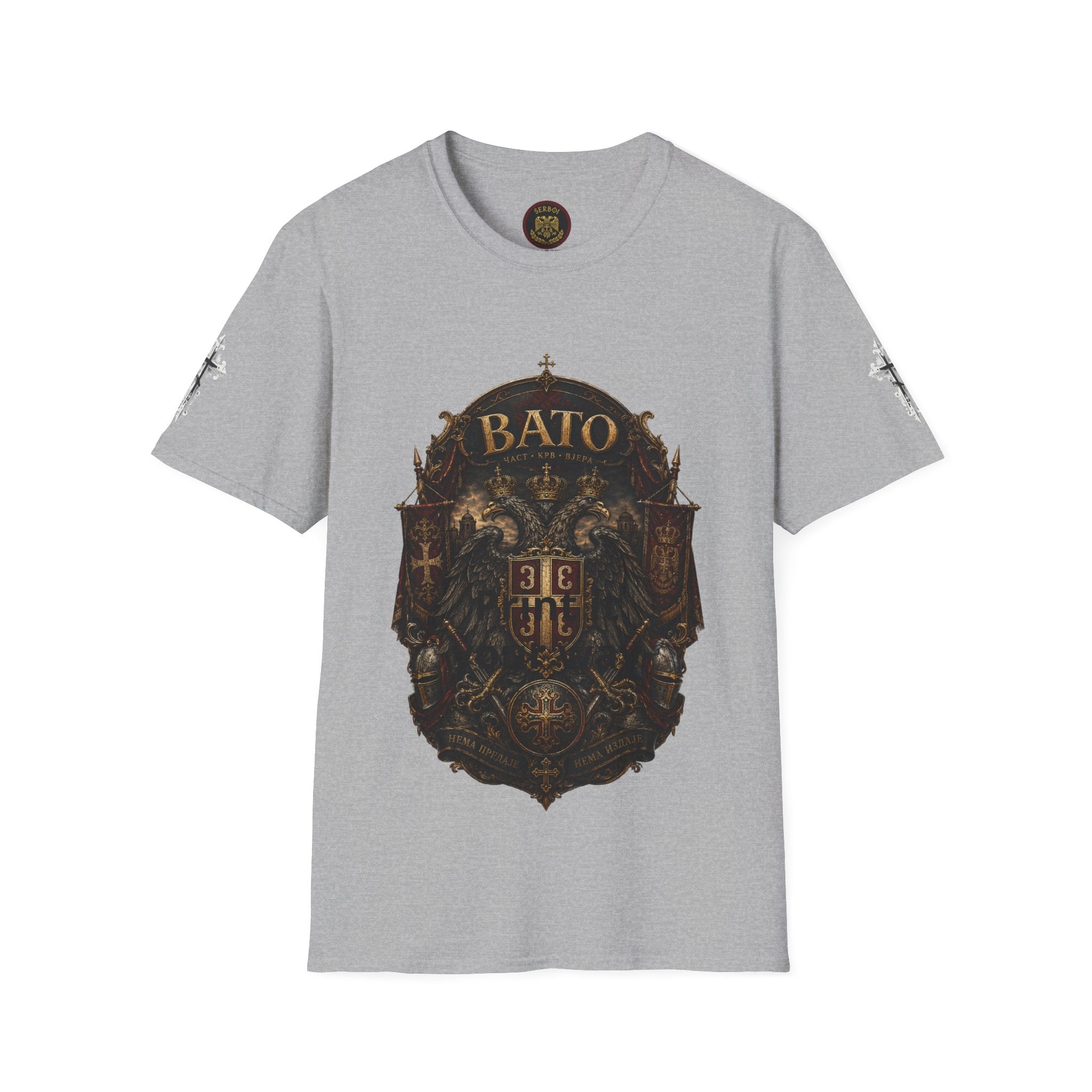 BATO Crest T‑Shirt — Vintage Heraldic Shield Graphic Tee