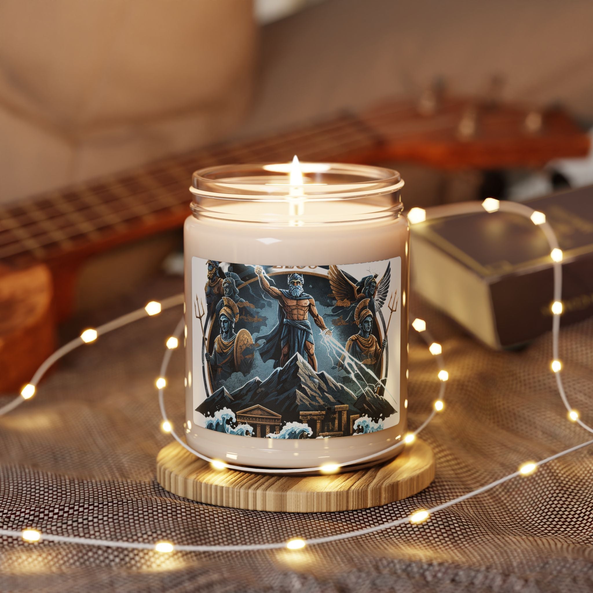 Zeus Lightning Scented Soy Candle — 9oz Mythic Musk